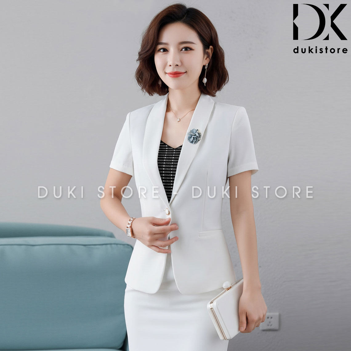 bộ áo vest nữ 1 cúc màu trắng ngắn tay cao cấp bo-ao-vest-nu-1-cuc-mau-trang-ngan-tay-cao-cap-DUK0131-5.jpg